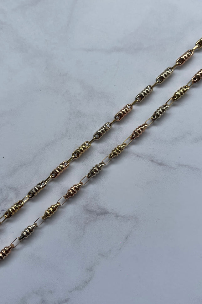 Cadena Rustica Tres Oros / 60Cm / 9.44Gr / 3.2Mm /