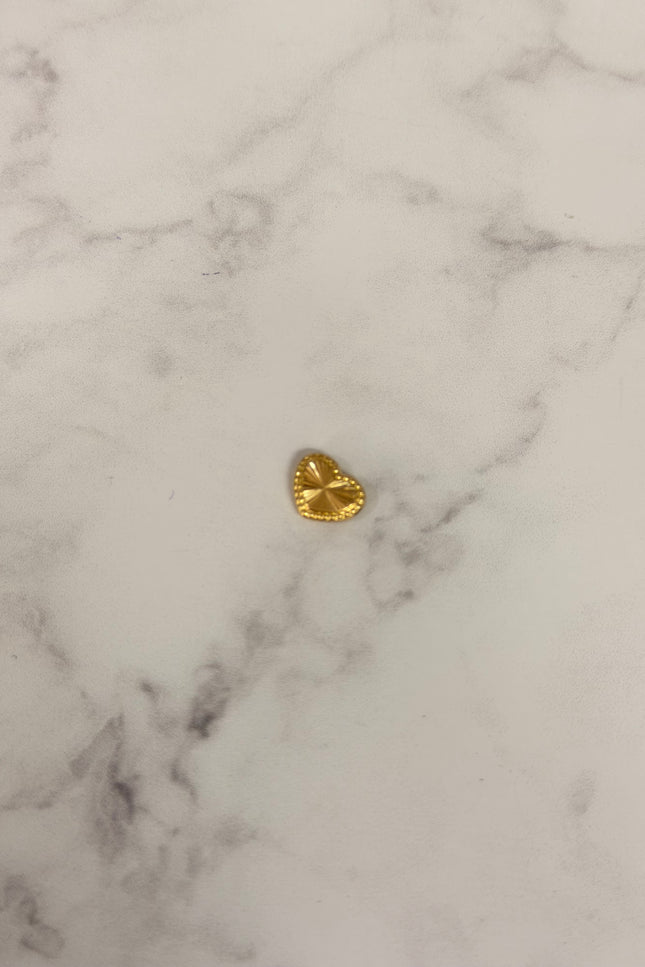 Herraje Corazon Diamantado / 1.0Cm / 0.32Gr /