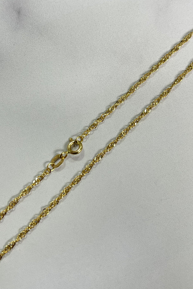 Cadena Singapur / 50Cm / 1.11Gr / 1.6Mm /