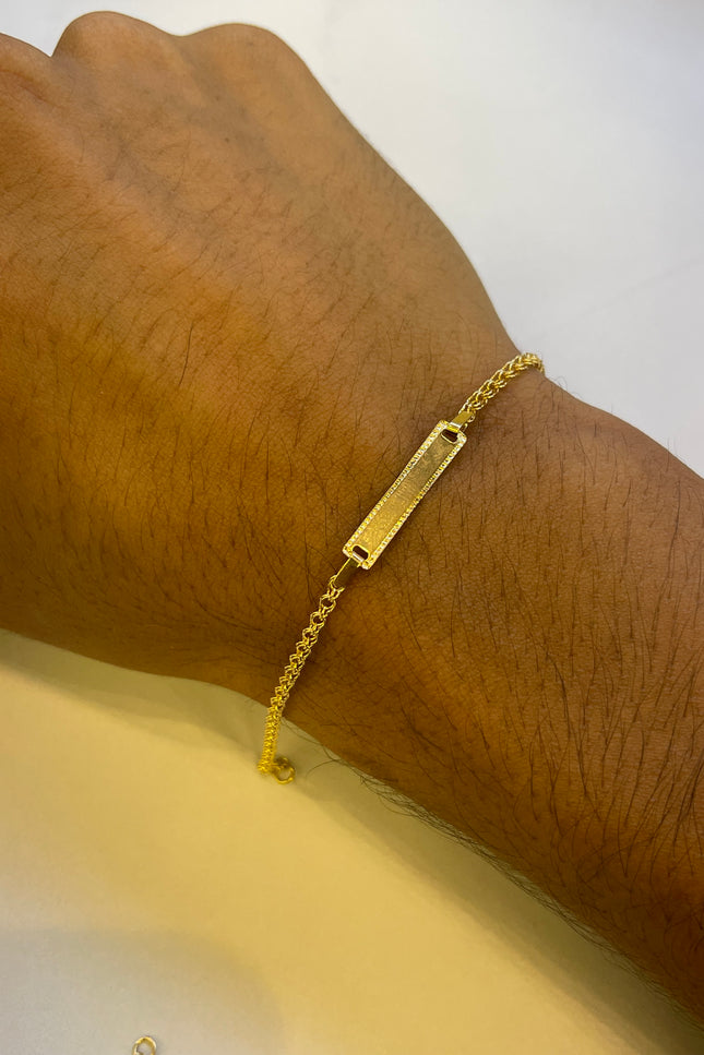 Pulso De Bebeb Placa Diamantada / 15Cm / 1.64Gr /