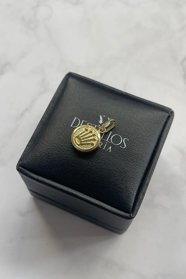 Dije Corona Mediano / 1.5Cm / 0.83Gr / 1.2Mm /