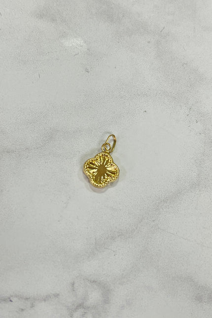 Dije Trebol Diamantado Pequeño / 5,5Cm / 0.40Gr