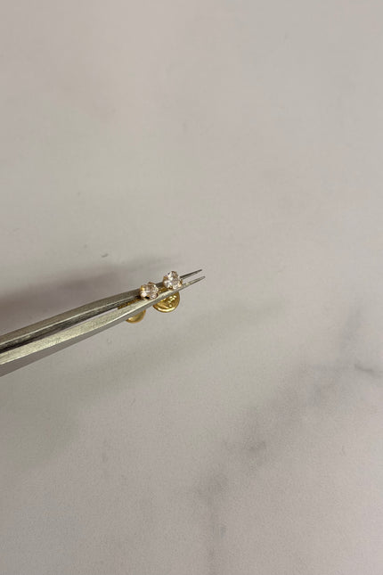 Topos Con Swarovski Blanco / 0.46Gr / 2.5Mm /