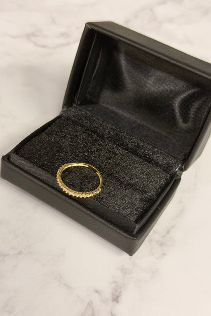 Anillo Con Swarovski Blanco / T6 1.32Gr /