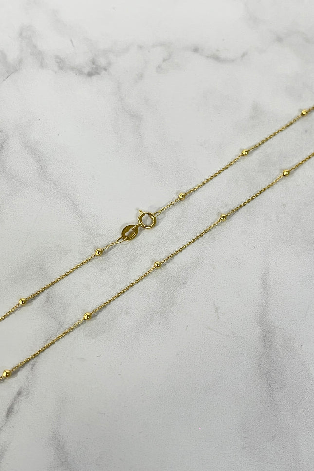 Cadena Aro Bola / 50Cm / 1.32Gr / 2.5Mm /