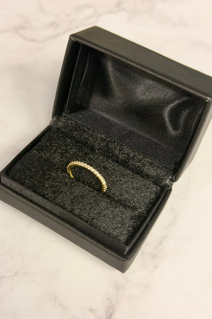 Anillo Con Swarovski Blanco / T6 1.32Gr /