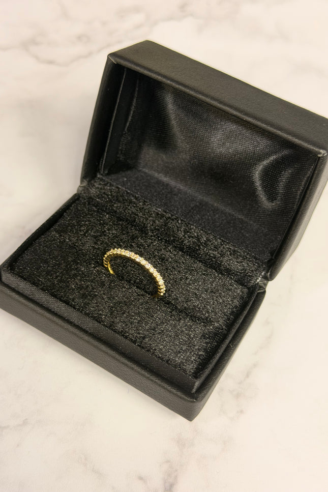 Anillo Con Swarovski Blanco / T6 1.32Gr /