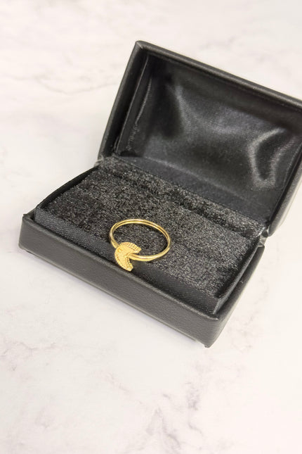 Anillo Luna Diamantado / T6 / 1.07Gr /