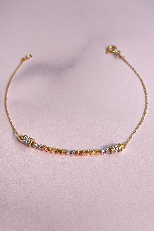 Pulso Bolas 3Mm Tres Oros Italy /2,28Gr / 20Cm /